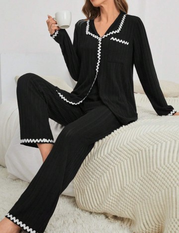 Pijama SHEIN, negru