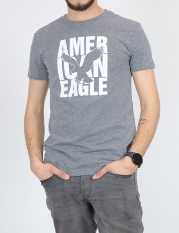 Tricou American Eagle, gri