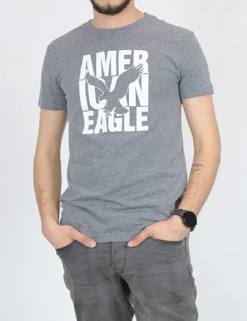 Tricou American Eagle, gri