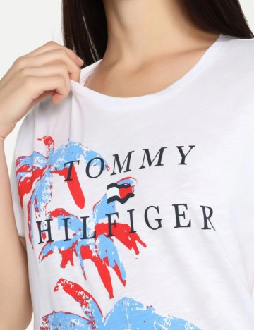 Tricou Tommy Hilfiger, alb