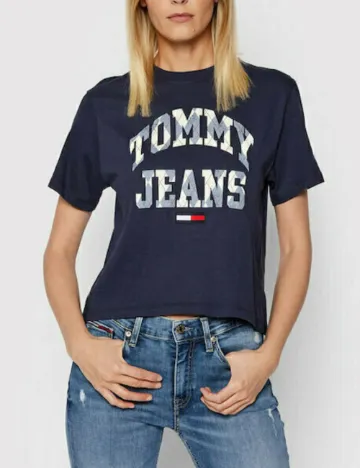Tricou Tommy Jeans, bleumarin Albastru