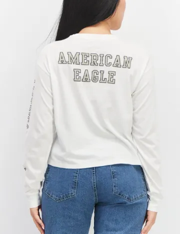 Bluza American Eagle, alb Alb