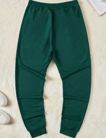 Pantaloni SHEIN, verde inchis Verde