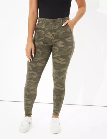 Pantaloni American Eagle, army Verde