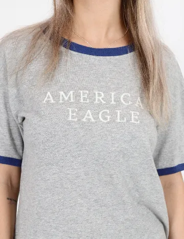 Tricou American Eagle, gri Gri