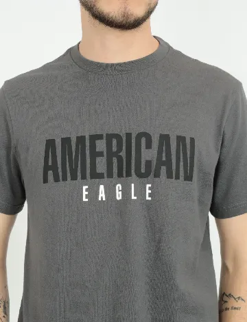 Tricou American Eagle, gri Gri