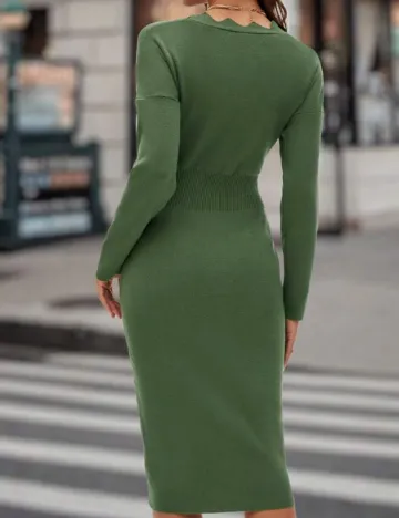 Rochie medie Emery Rose, verde Verde