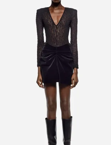 Fusta Zara, negru Negru