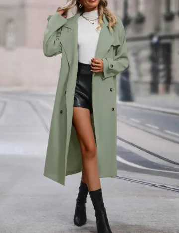 Trench SHEIN, verde Verde