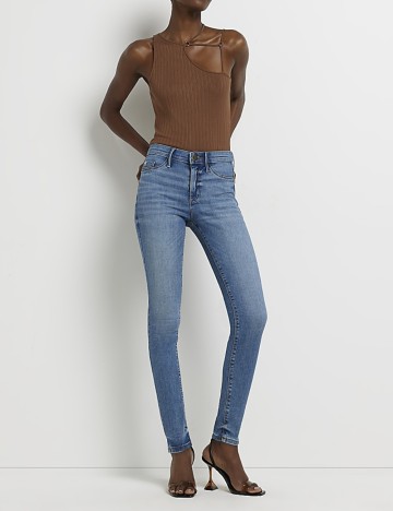 Blugi River Island, albastru