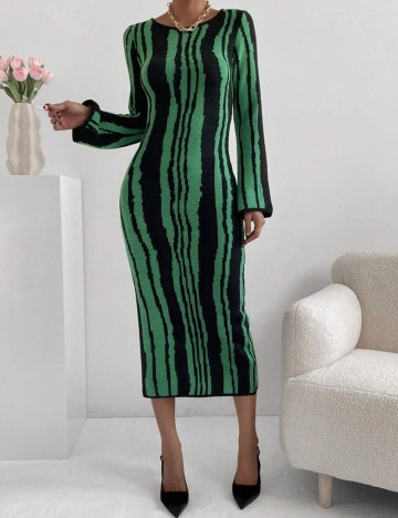 Rochie medie SHEIN, verde