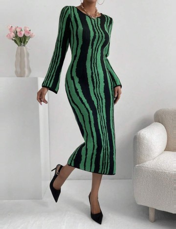 Rochie medie SHEIN, verde