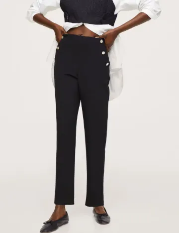 Pantaloni Mango, negru