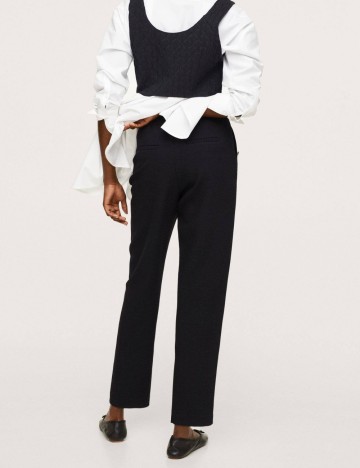 Pantaloni Mango, negru