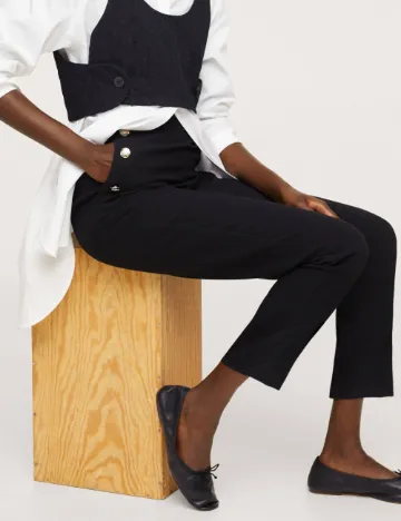Pantaloni Mango, negru