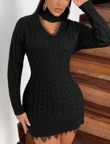 Rochie scurta SHEIN, negru Negru