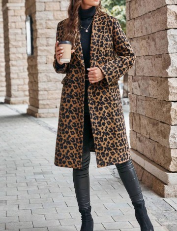 Palton SHEIN, animal print