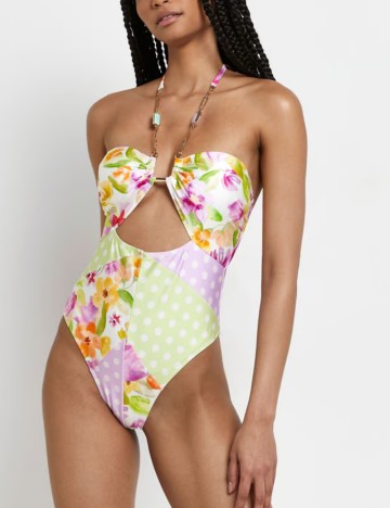 Costum de baie River Island, floral