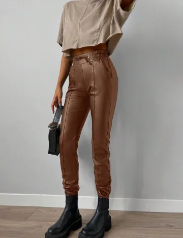 Pantaloni SHEIN, maro