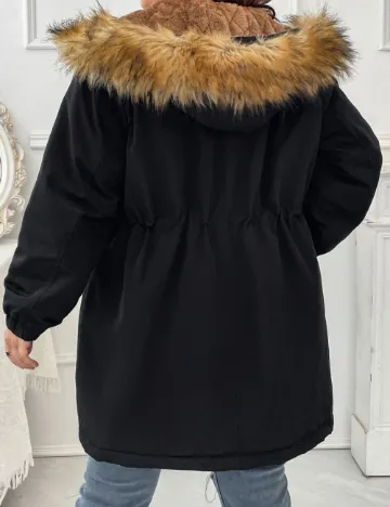 Geaca SHEIN CURVE, negru