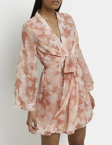 Rochie scurta River Island, roz