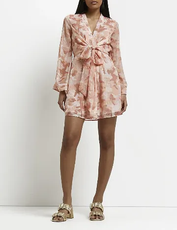 Rochie scurta River Island, roz