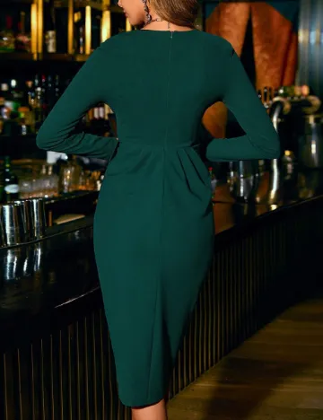 Rochie medie SHEIN, verde inchis
