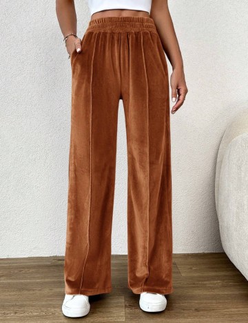 Pantaloni SHEIN, maro