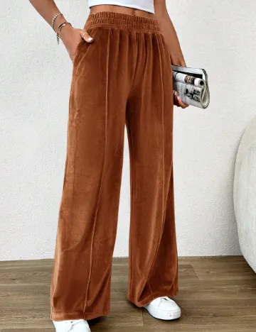 Pantaloni SHEIN, maro Maro