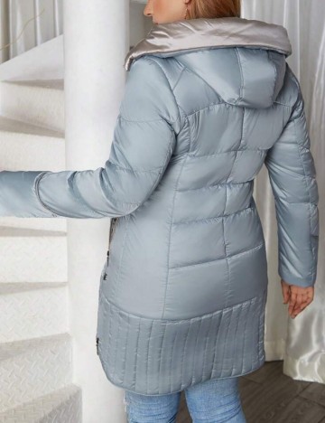 Geaca Astrid Plus Size, bleu