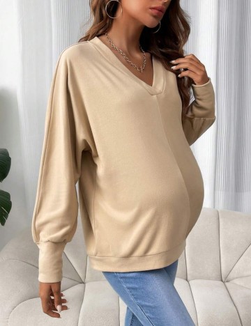 Bluza SHEIN Maternity, crem