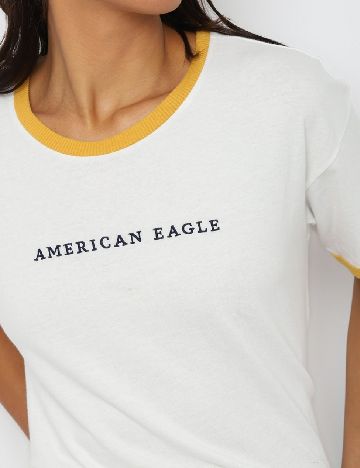 Tricou American Eagle, alb