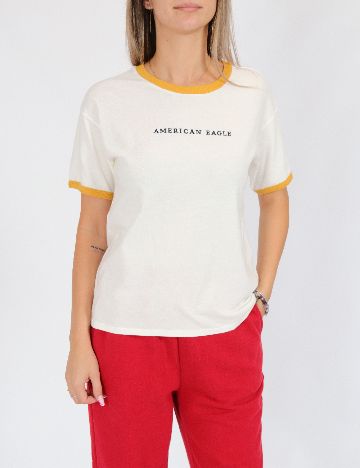 Tricou American Eagle, alb