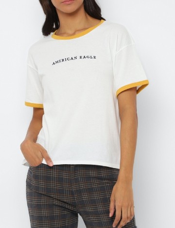 Tricou American Eagle, alb