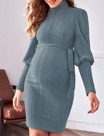 Rochie scurta SHEIN Maternity, albastru