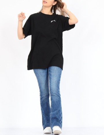 Tricou Oversize American Eagle, negru