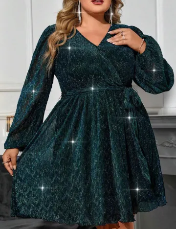 Rochie scurta SHEIN CURVE, turcoaz Verde