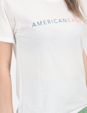 Tricou American Eagle, alb