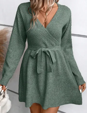 Rochie scurta SHEIN, verde Verde