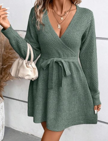 Rochie scurta SHEIN, verde