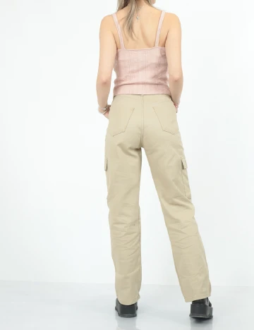 Pantaloni SHEIN, bej Crem