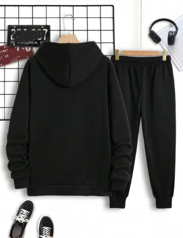 Trening SHEIN Plus Size Men, negru