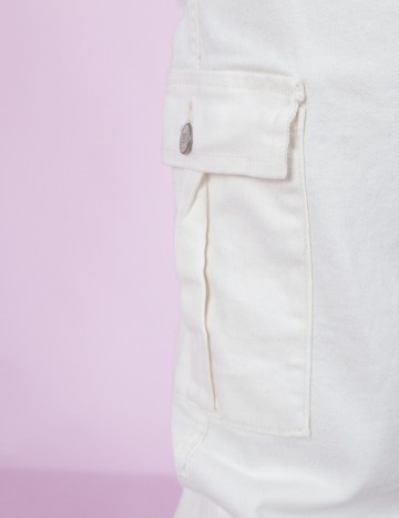Pantaloni SHEIN, alb
