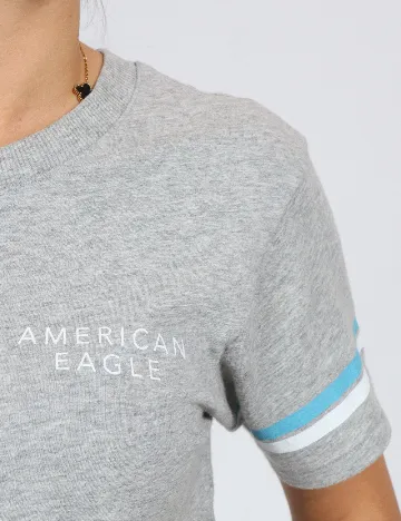 Tricou American Eagle, gri Gri