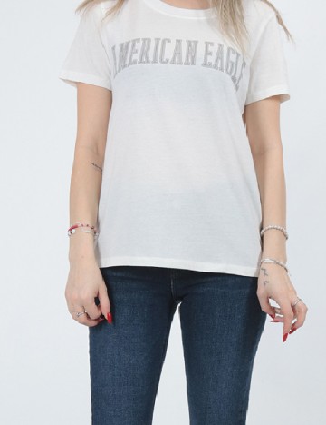 Tricou American Eagle, alb