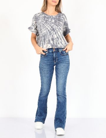 Tricou Oversize American Eagle, gri