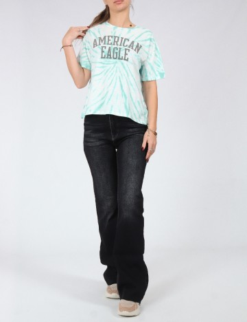 Tricou Oversize American Eagle, turcoaz