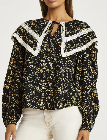 Bluza River Island, negru