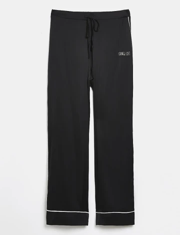 Pantaloni de pijama River Island, negru