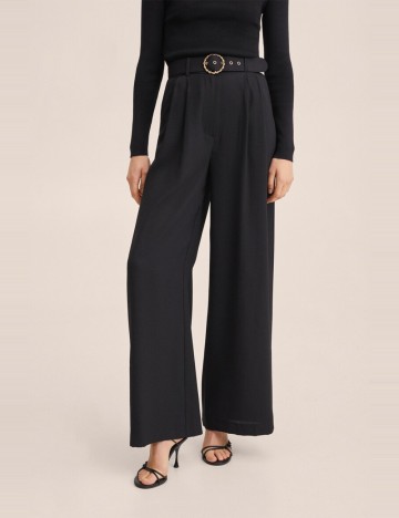 Pantaloni Mango, negru